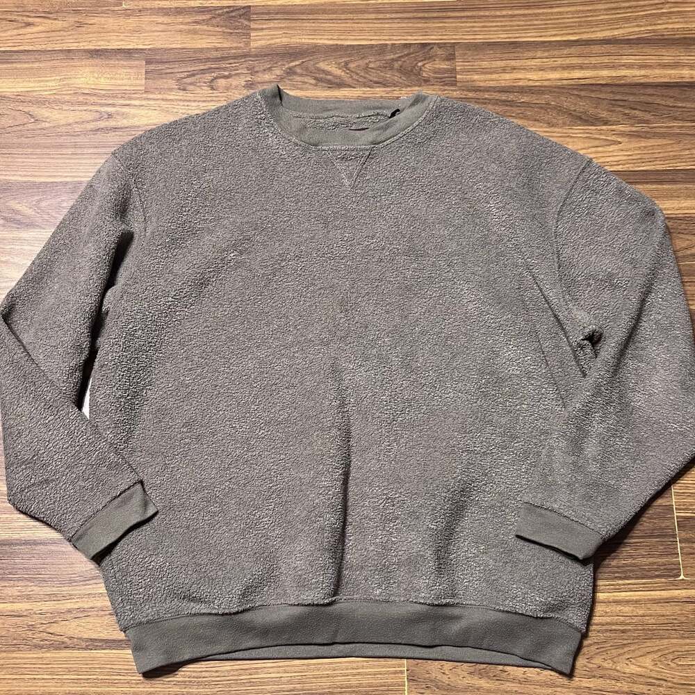 Bollé Golf Brown Textured Fleece Crewneck Sweatshirt